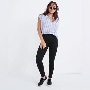 Madewell Curvy High Rise Skinny Jeans in Carbondale Wash Black 23 NWT